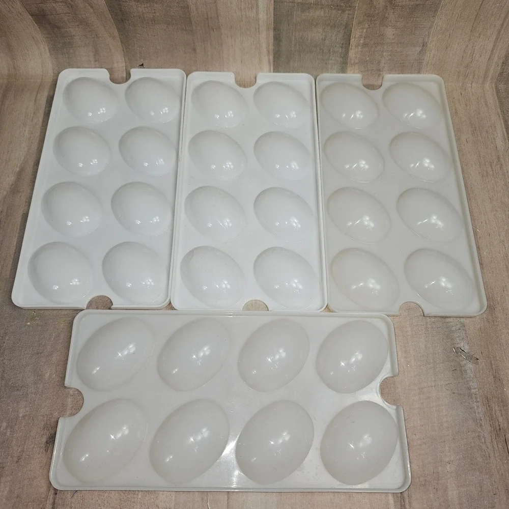 Tupperware Deviled Egg Replacement Trays Lot Of 8 Chickens Holders Farm